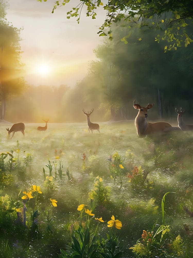 Deer In The Meadow