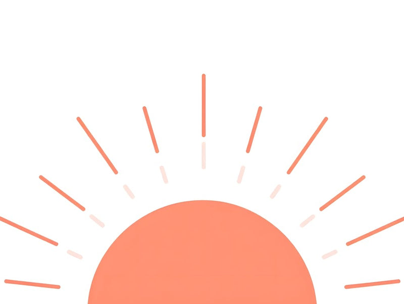 Radiant Sunrise – A Minimalist Depiction of Light and Energy
