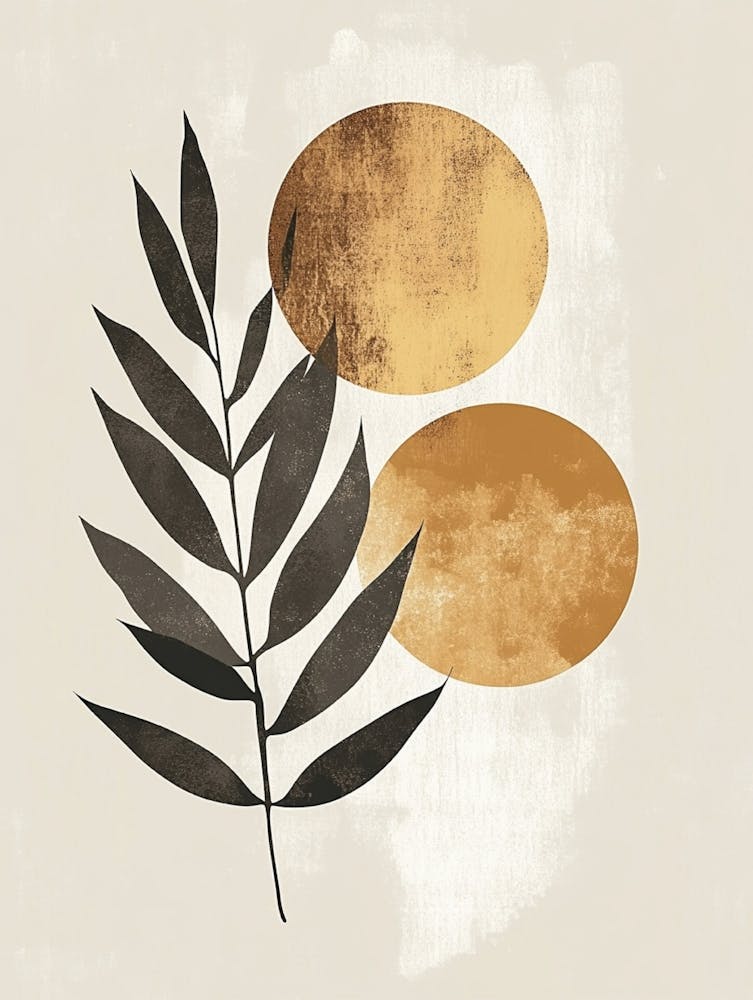 Abstract Leaf Canvas Print 1