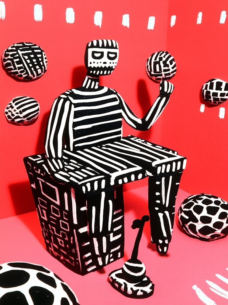 Black And White Chair