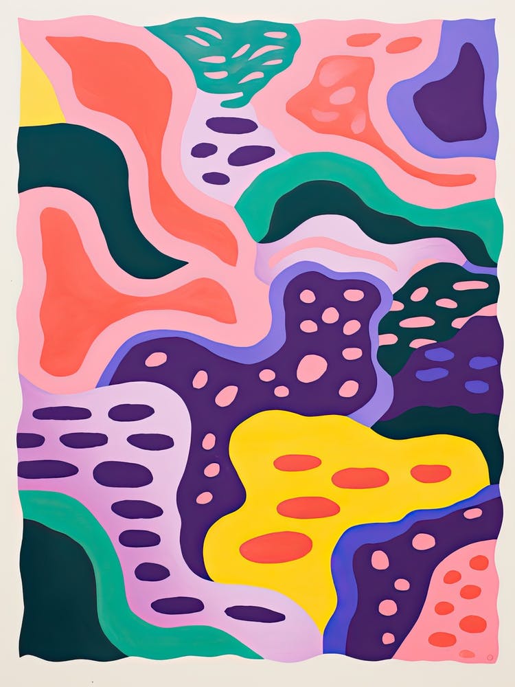 Abstract Landscape Risograph Style 25