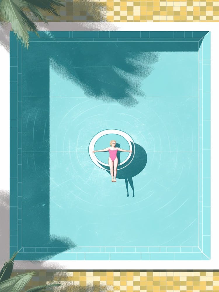 Summer Pool Top View 3