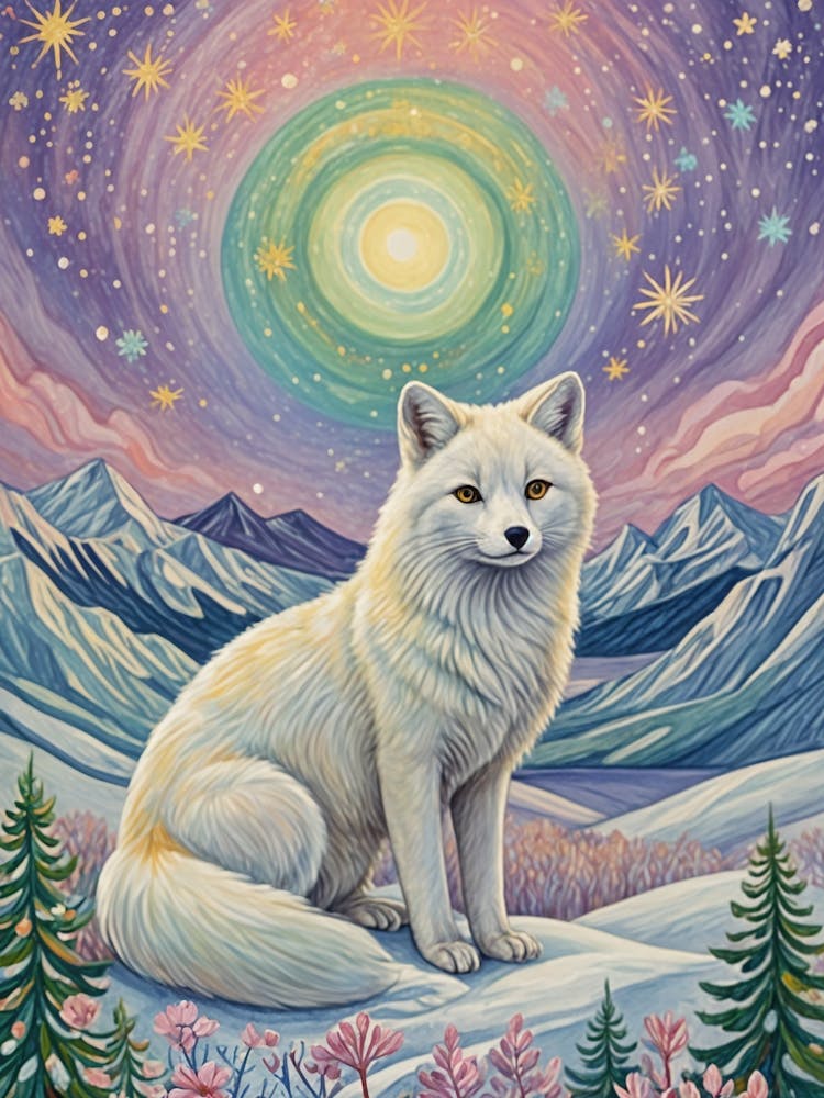 Whimsical Arctic Fox