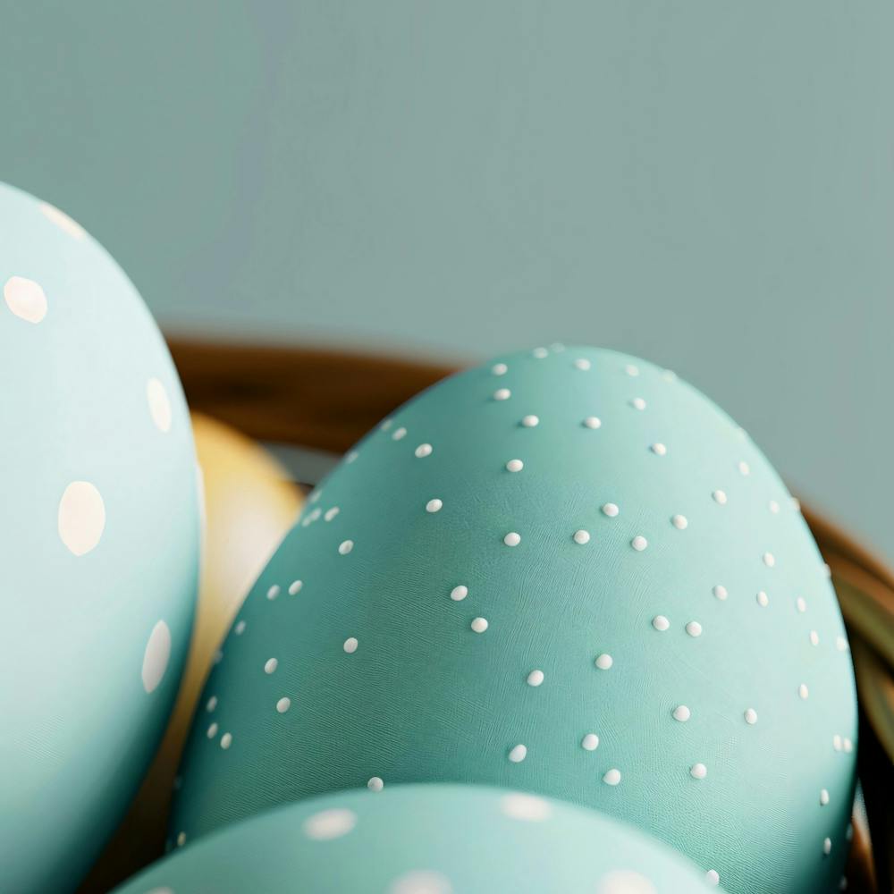 Easter Eggs In A Basket