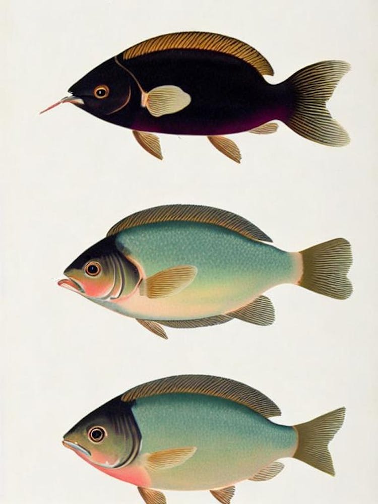 Sea Bunny Vintage Poster