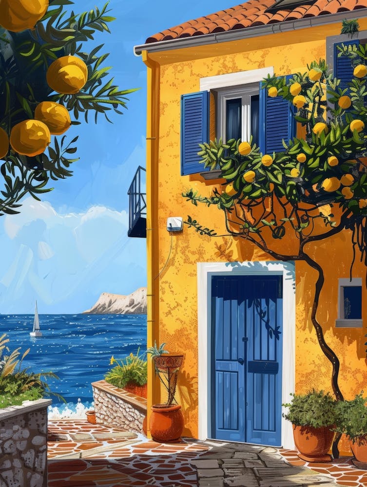 Oranges On The Balcony