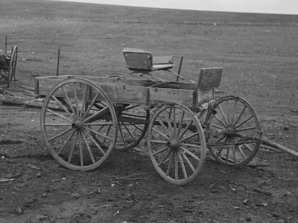 A Democrat Wagon On William Walling Farm Near Anthon, Iowa By Russell Lee