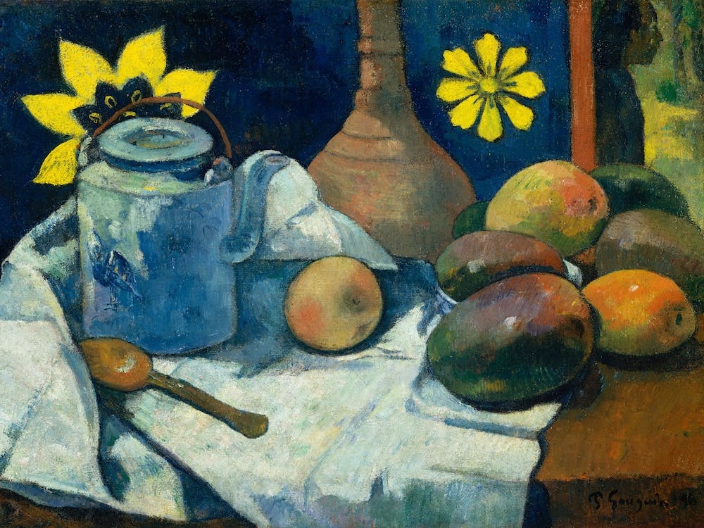 Still Life With Teapot And Fruit, Paul Gauguin