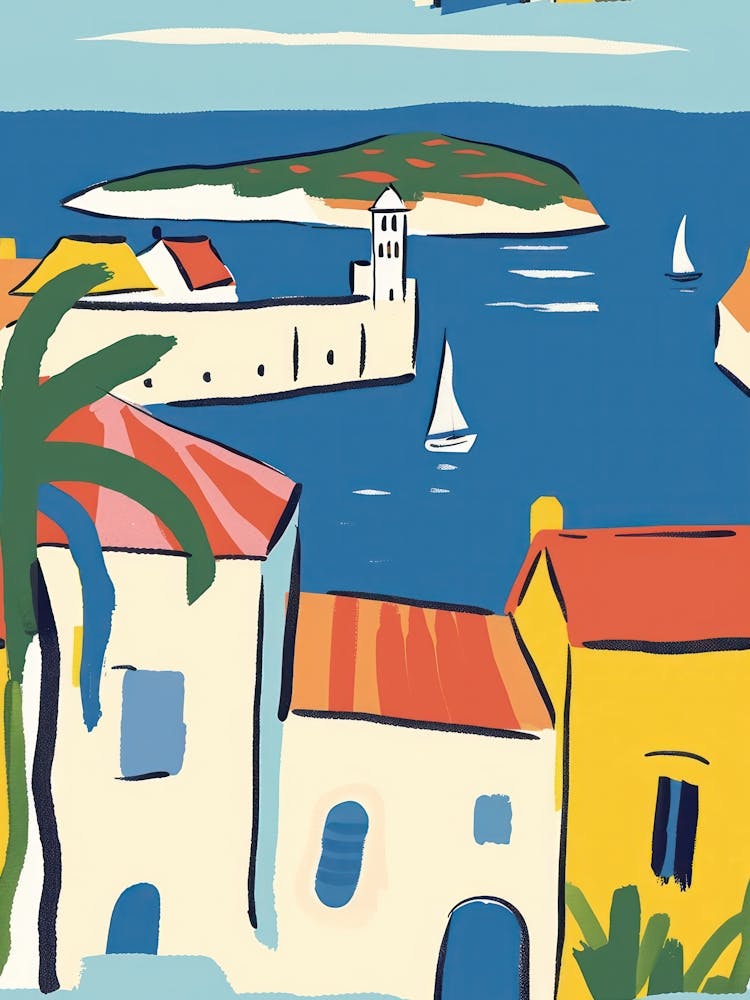 Travel Poster Happy Places Dubrovnik 3
