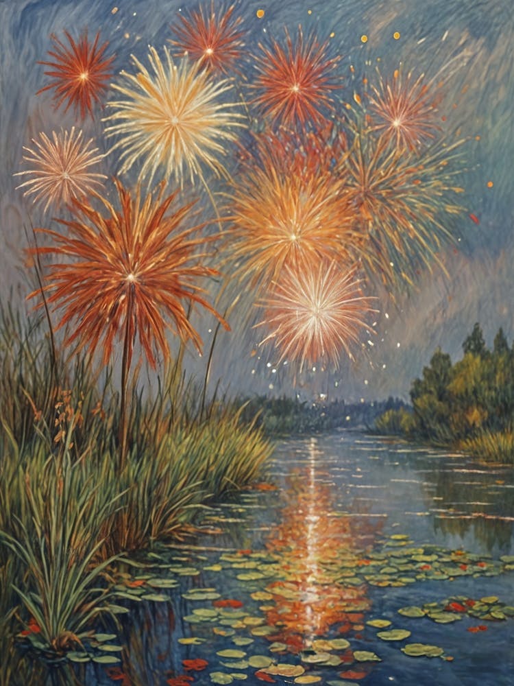 Fireworks By The Lake