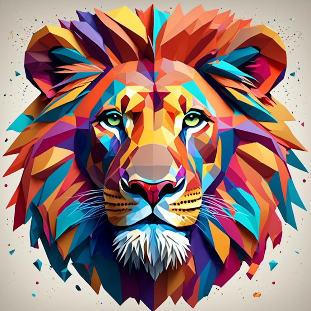 Abstract Lion Head 1