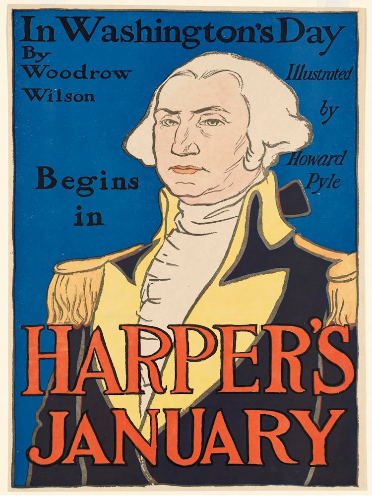 In Washington S Day By Woodrow Wilson Begins In Harper S January, Edward Penfield