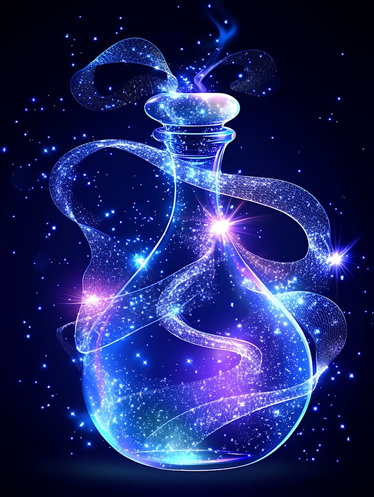 Magic Bottle With Stars
