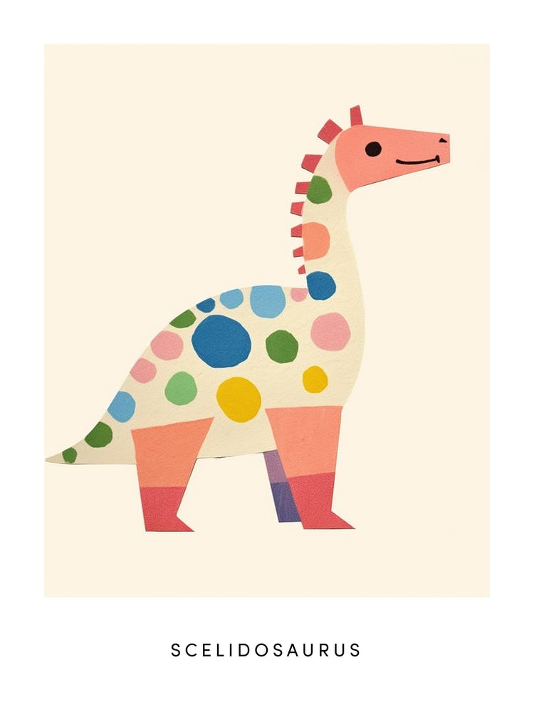 Nursery Dinosaur Art Scelidosaurus 5 Poster
