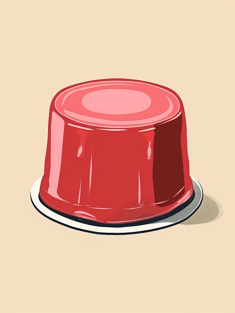 Pink Minimalist Jelly Beige Background 1