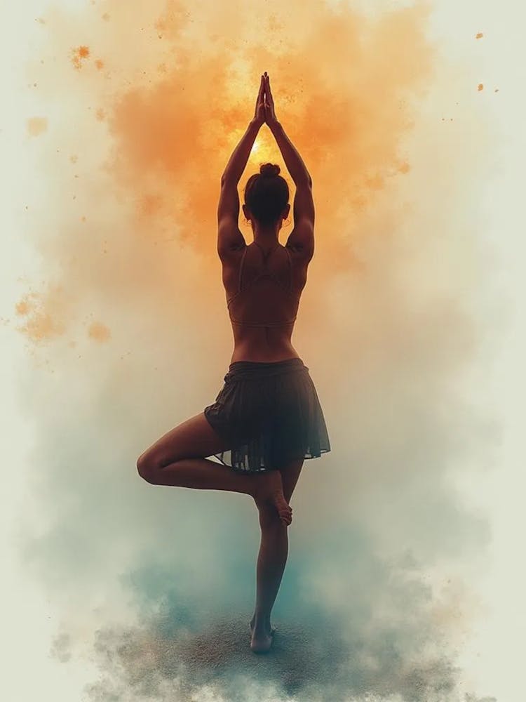 watercolour yoga post