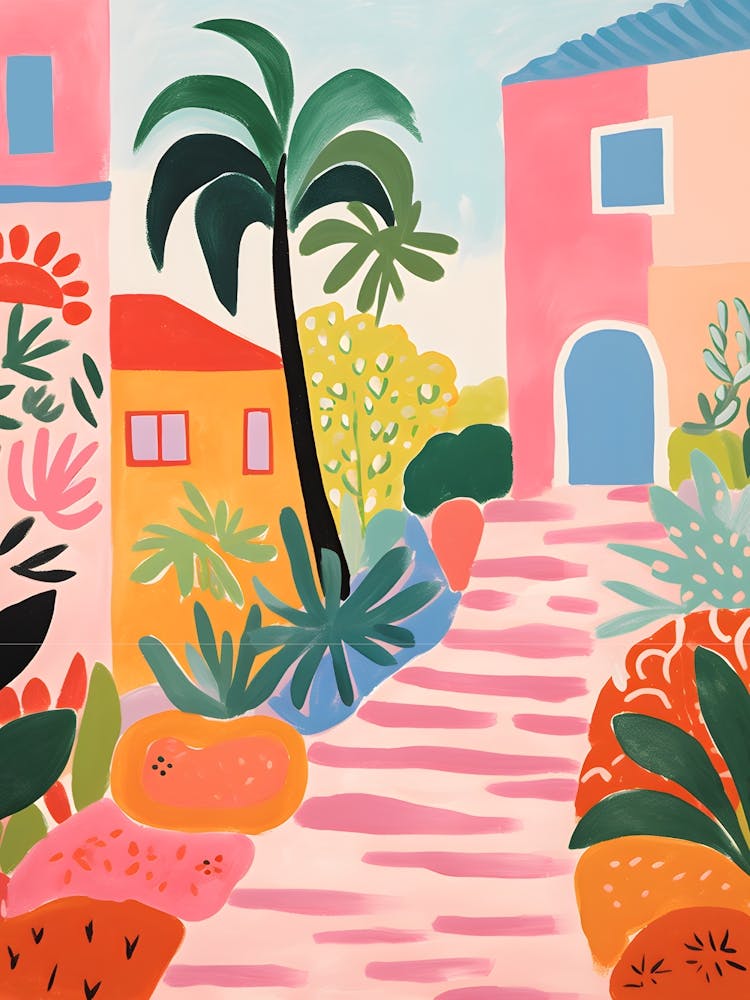 Boho Matisse Style House In The Garden