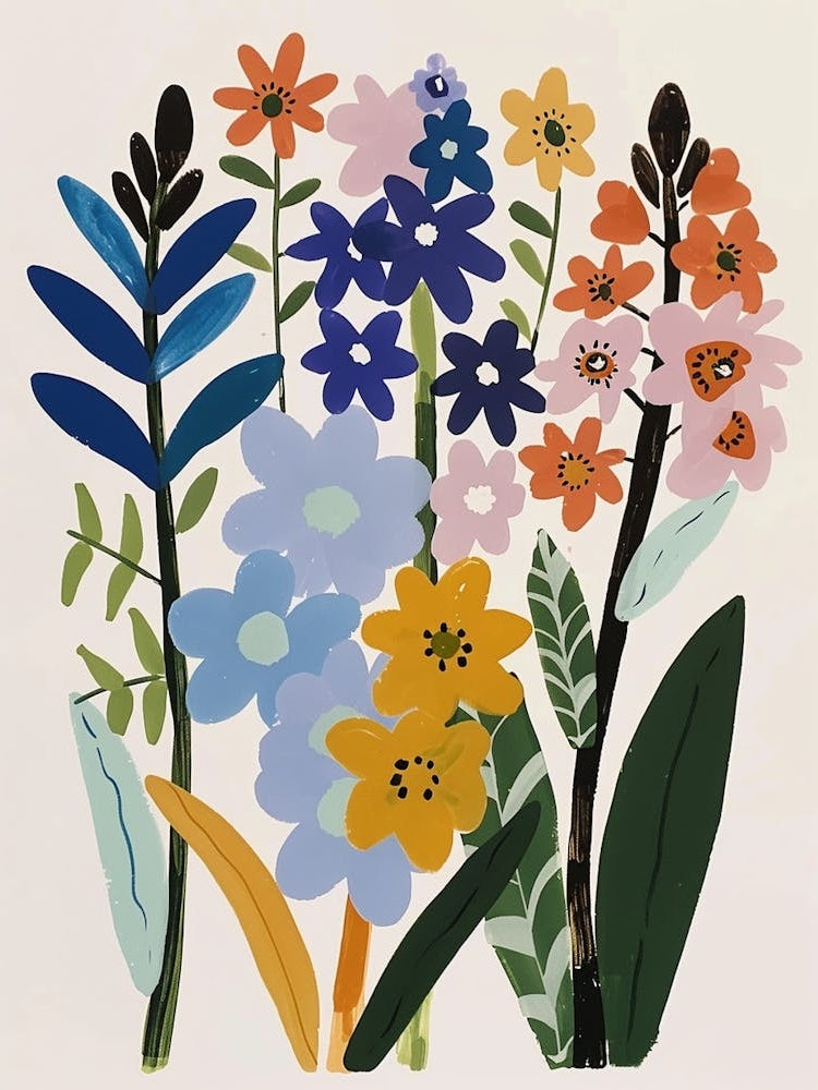 Painted Florals Hyacinth 2