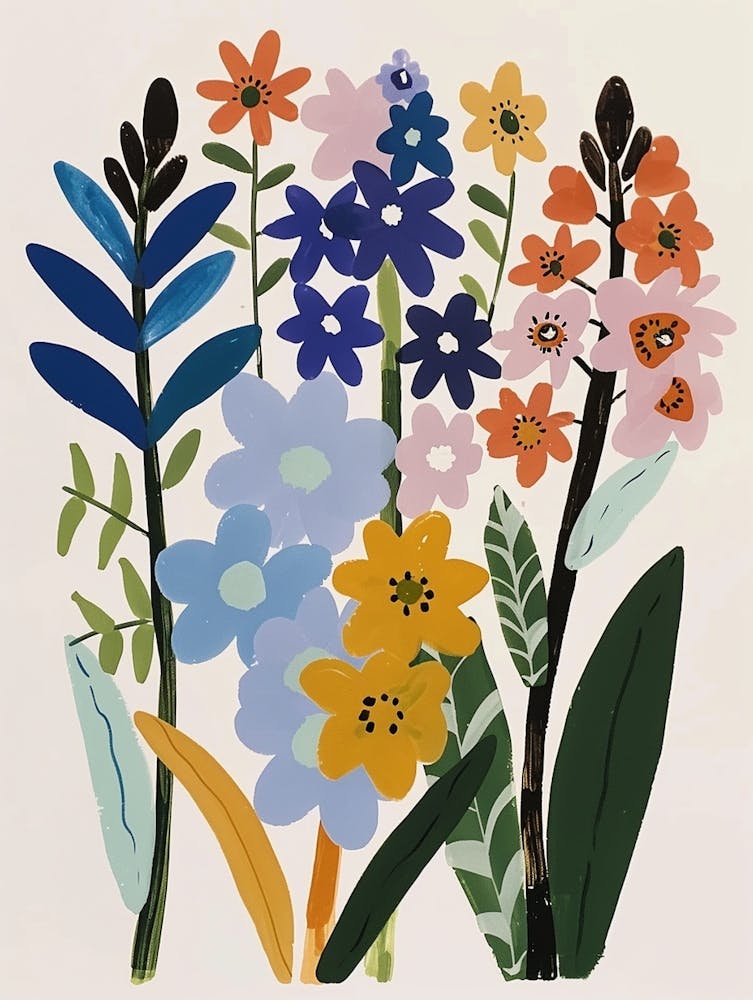 Painted Florals Hyacinth 2