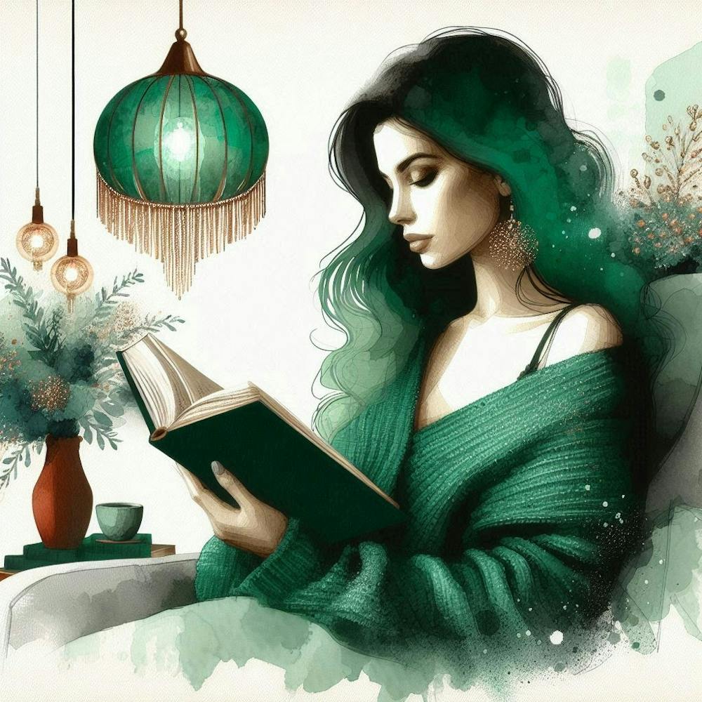Girl Reading A Book