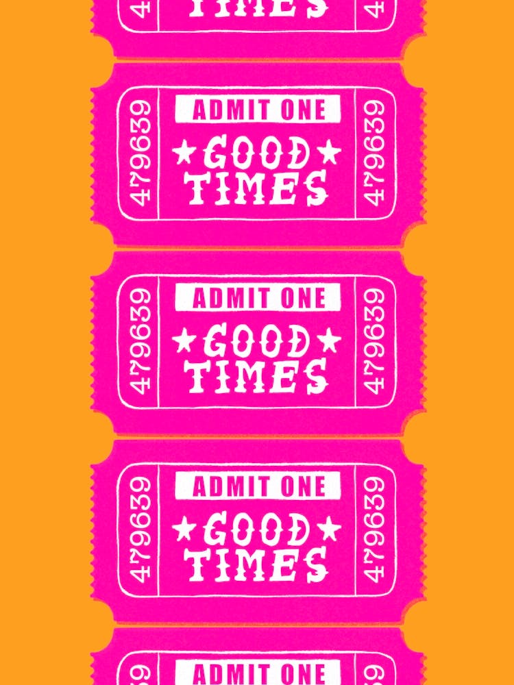 Good Times Ticket Pink Orange