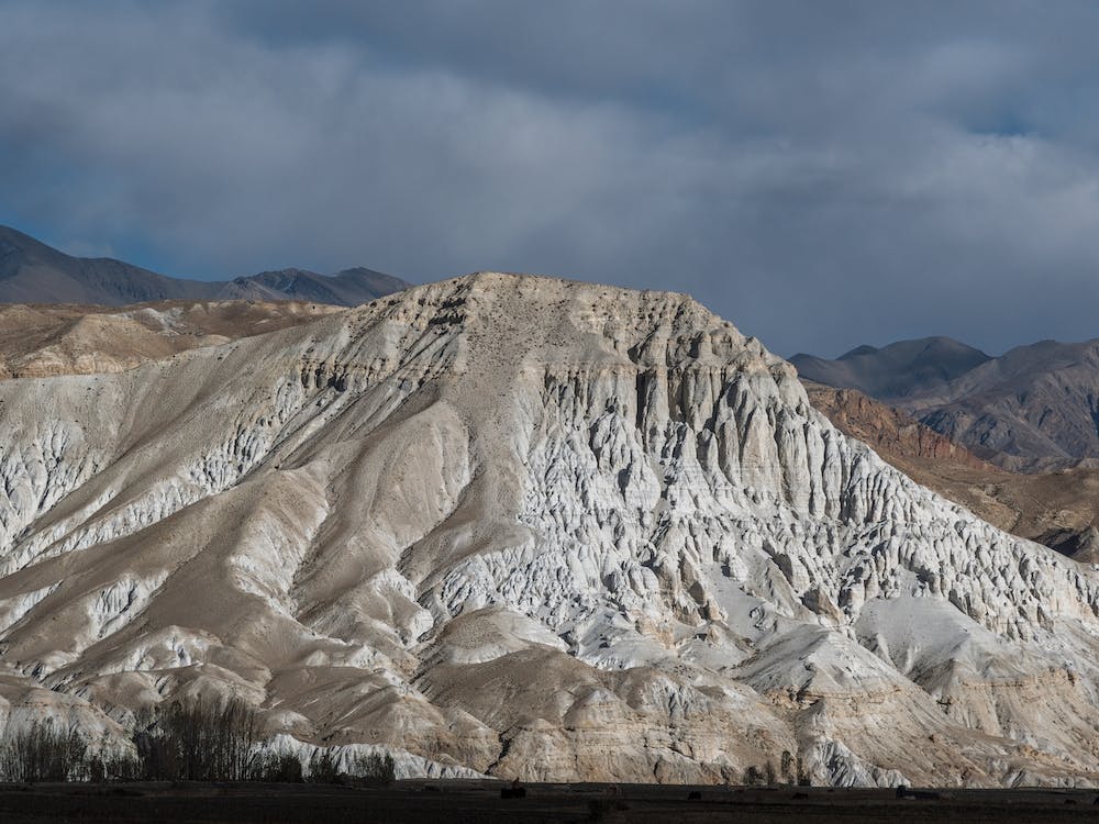 Mountain Range In Mustang, Nepal