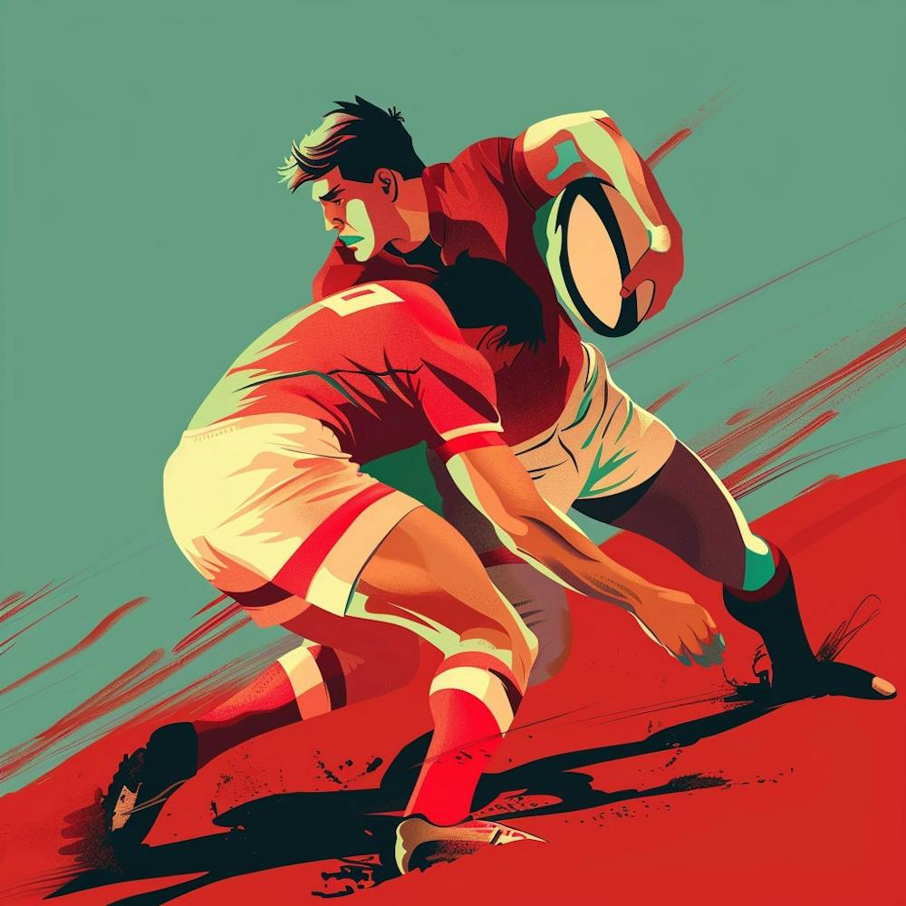 Rugby Players In Action 5