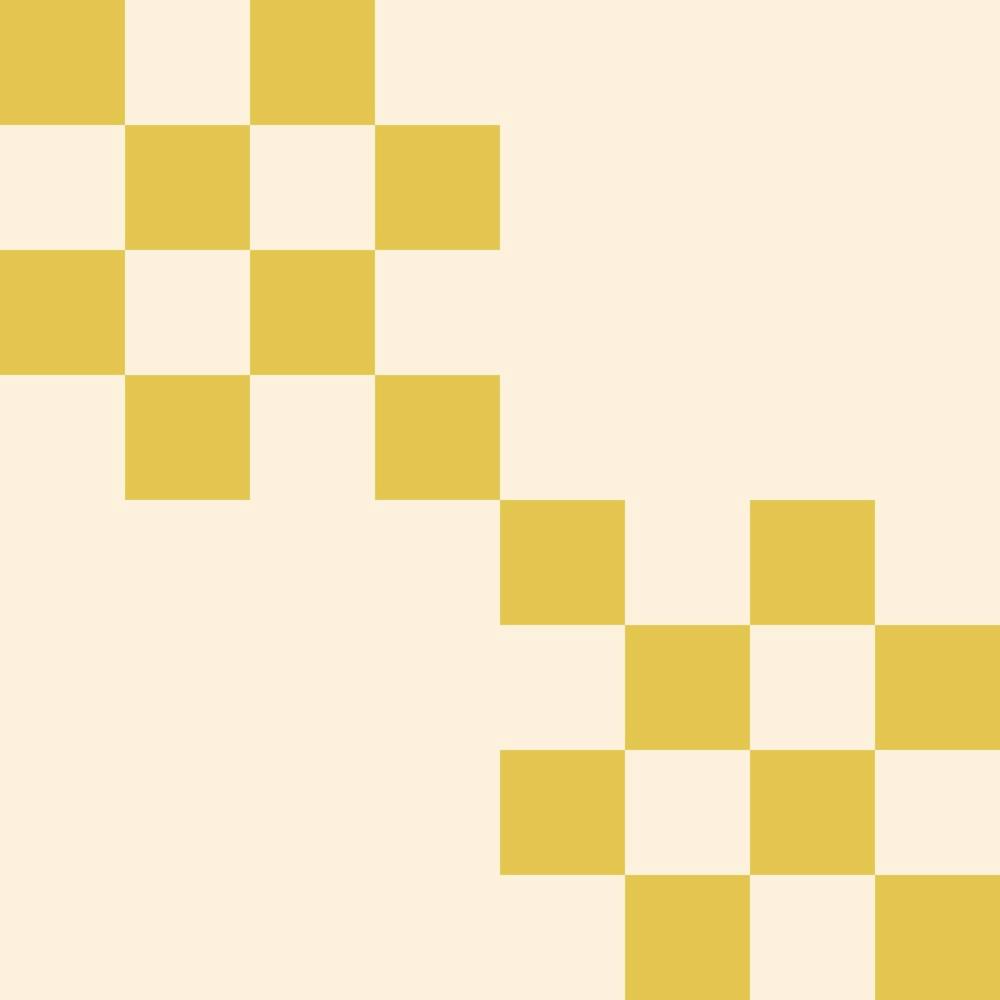 Grid Squares Cream And Yellow