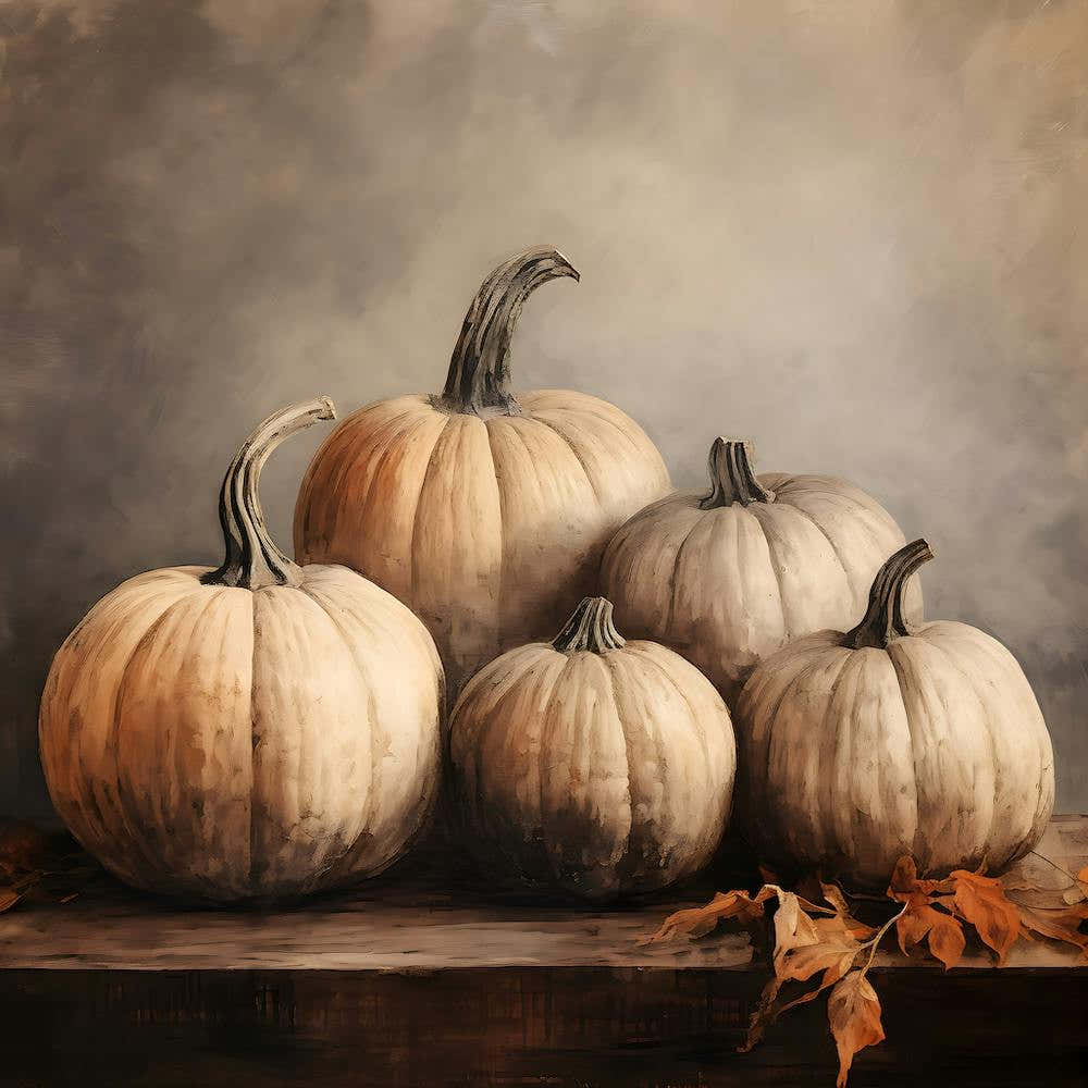 Halloween Jarrah Pumpkins in Fall