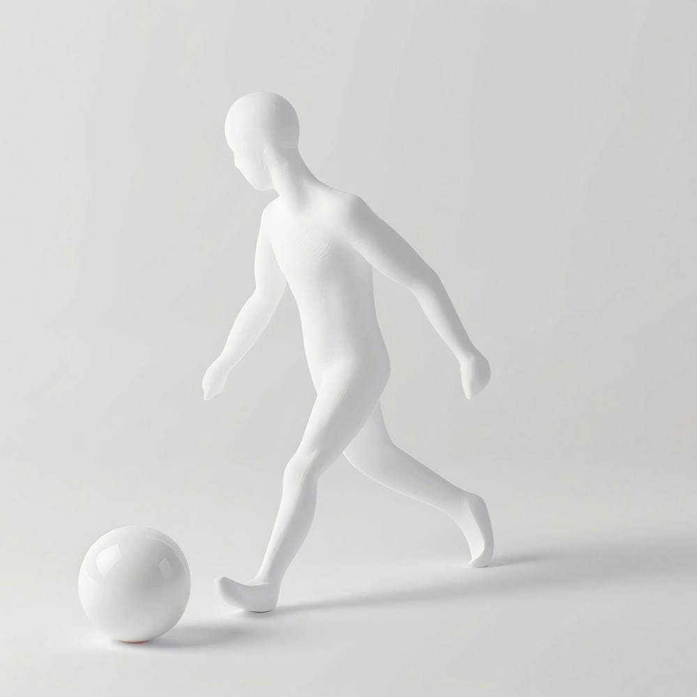Man Kicking A Ball 2