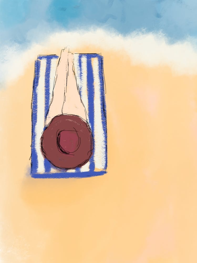 Laying By The Beach