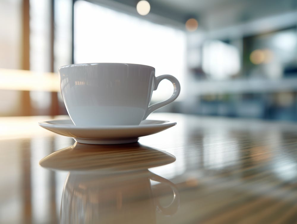 Coffee Cup On Table - Kaffeebecher Stock-Videos & lizenzfreies Material