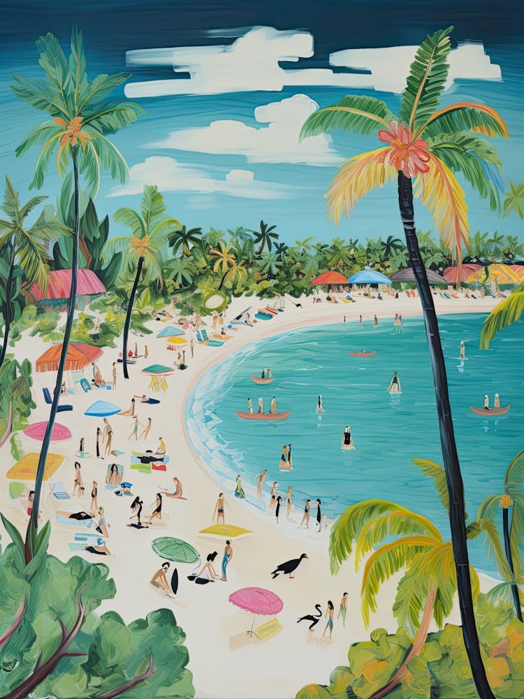 Siesta Key Beach, Florida, Matisse And Rousseau Style 1
