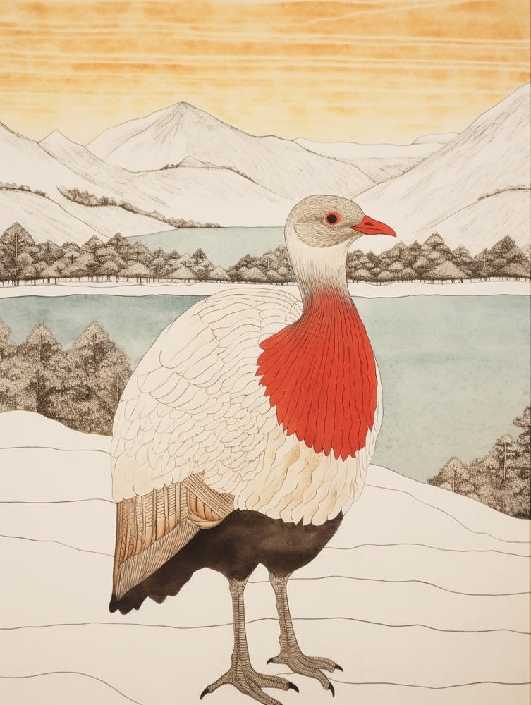 Bird Illustration Turkey 2
