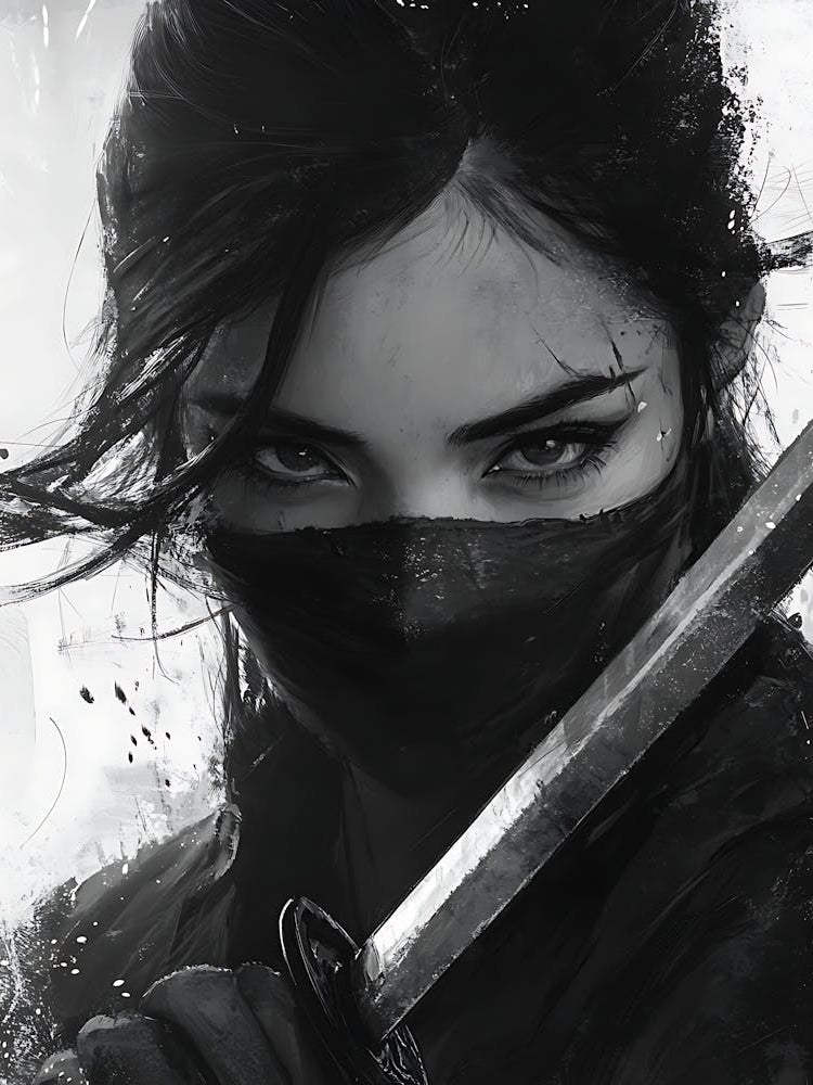 Mystery Beautiful Ninja Girl 7