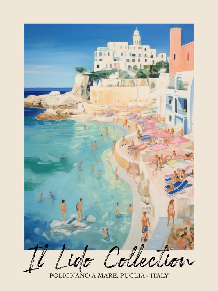 Polignano A Mare, Puglia   Italy Il Lido Collection Beach Club Poster 2
