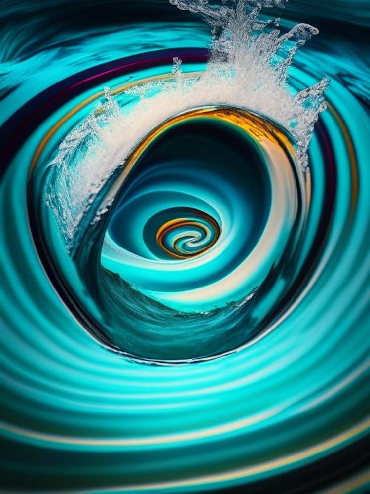 Whirlpool Water Waterscape Pop Art Photography 1