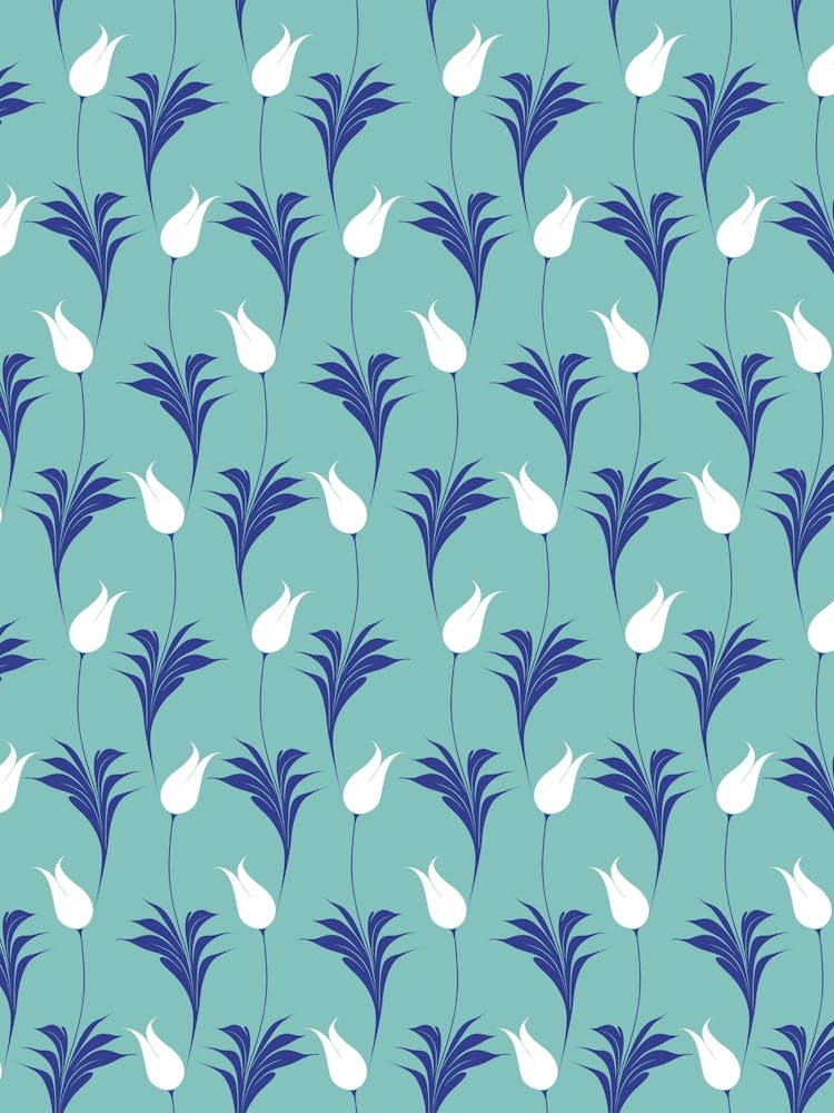 Motif Tulipe — Motif Turc d'Iznik, Décor Floral