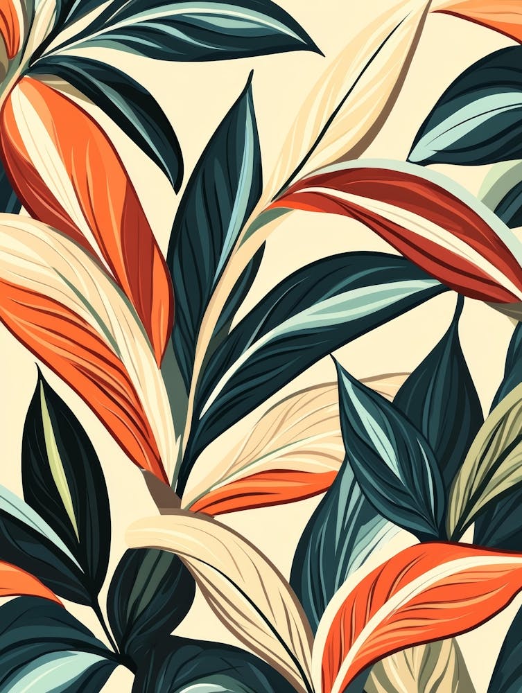 Tropical Leaves Seamless Pattern 41
