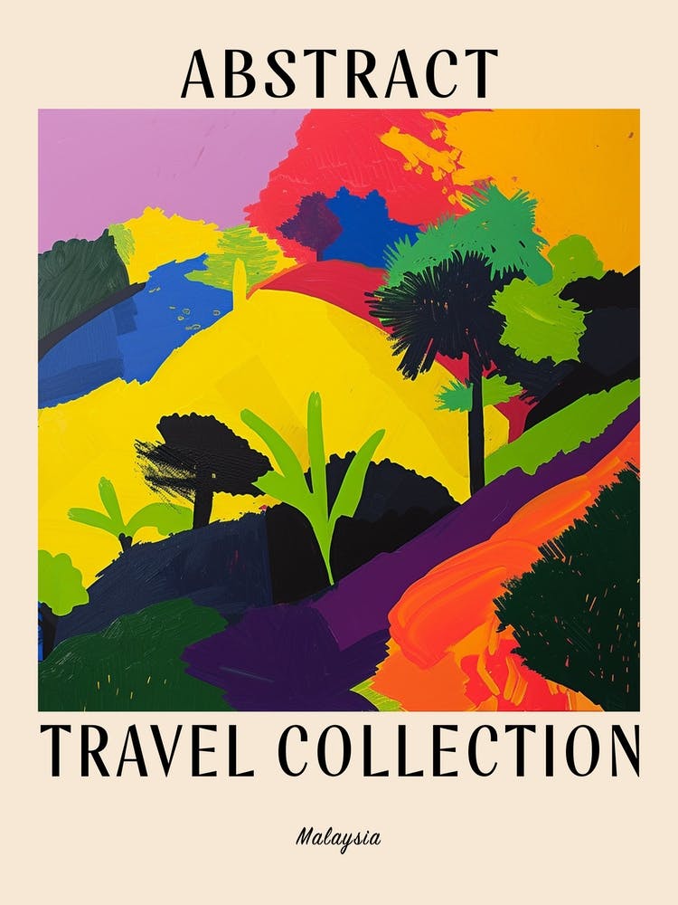 Abstract Travel Collection Poster Malaysia 3