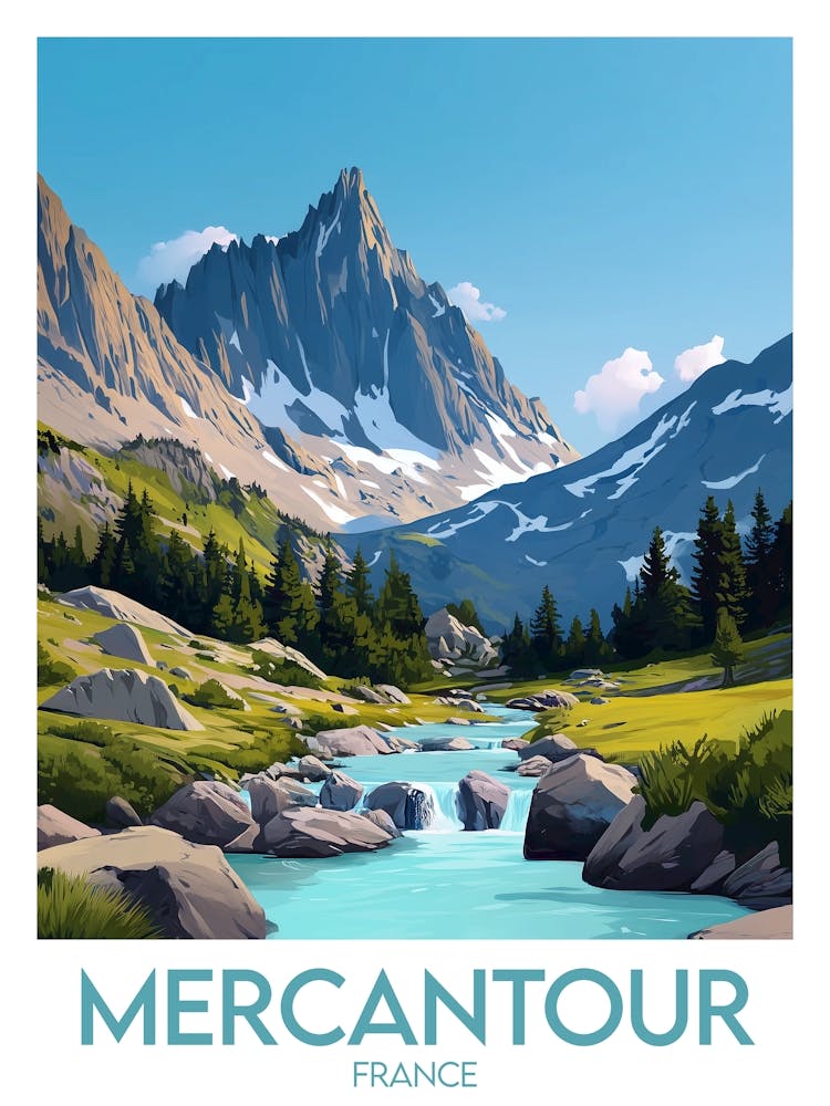Affiche de voyage Mercantour