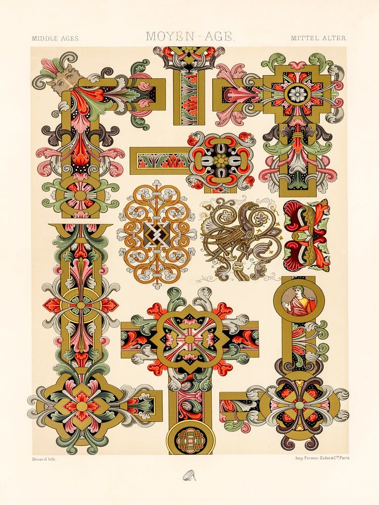 Middle Ages Pattern, Albert Racine 1