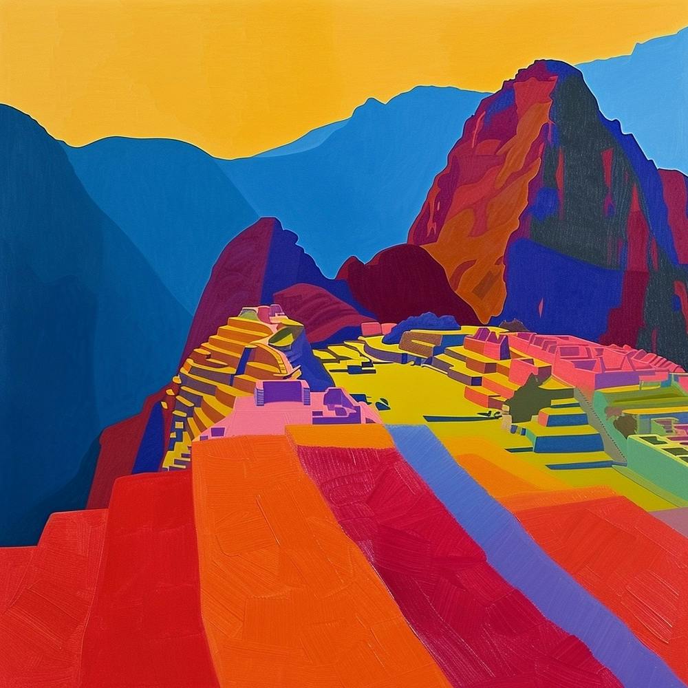 Abstract Travel Collection Machu Picchu Peru 3