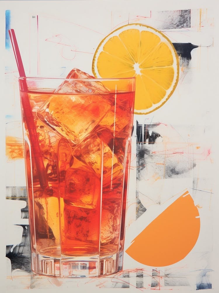 Retro Cocktail Screen Print Inspired 1