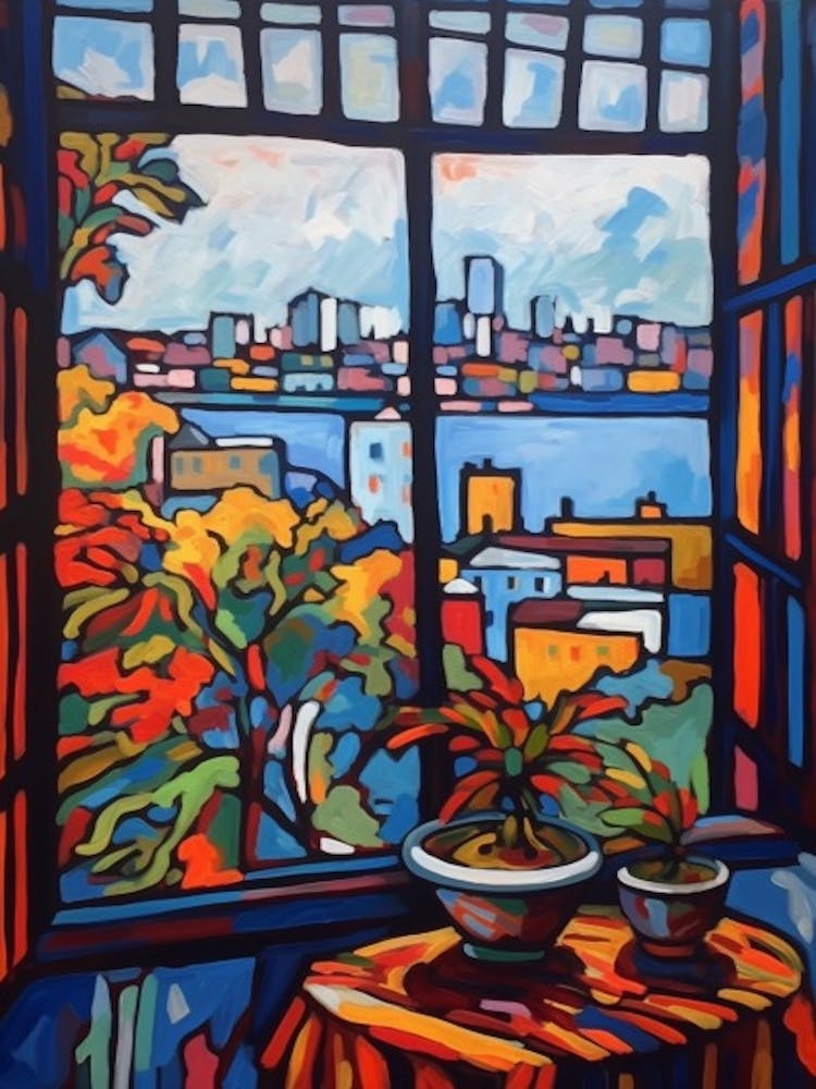 Window Toronto Canada In The Style Of Matisse 3