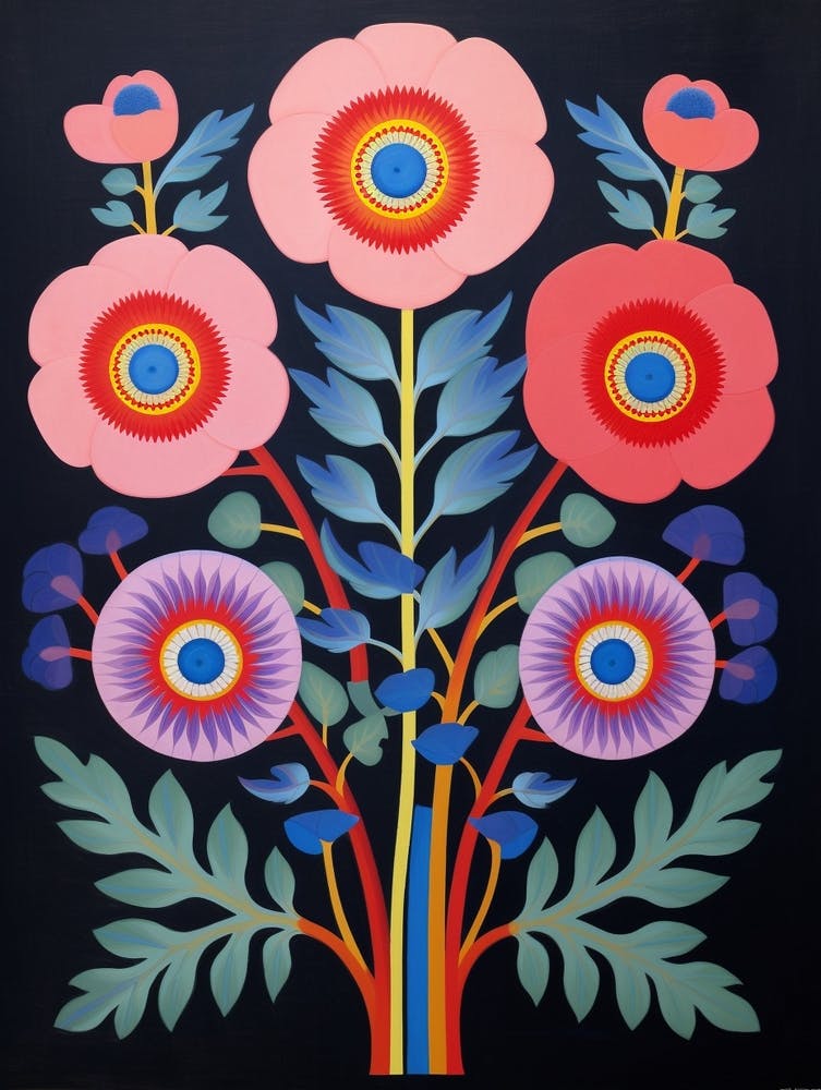Blumenmotiv Gemälde Anemone 5
