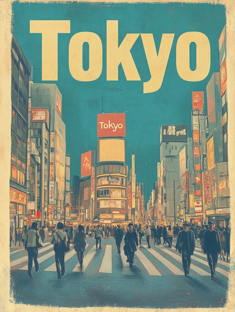 Aihrgdesign A Classic 1960s Travel Poster For Tokyo Showcasin C0dead98 3369 47c0 8777 57edb630aad4 0