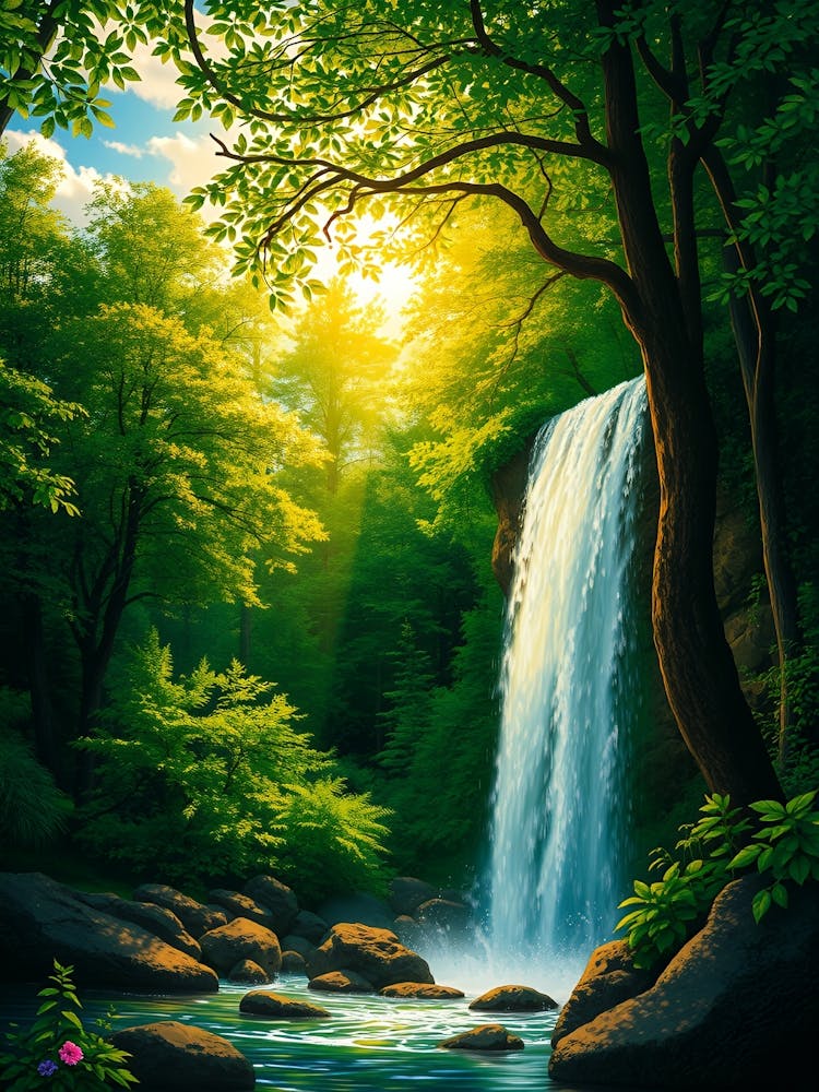 Waterfall In The Forest 14