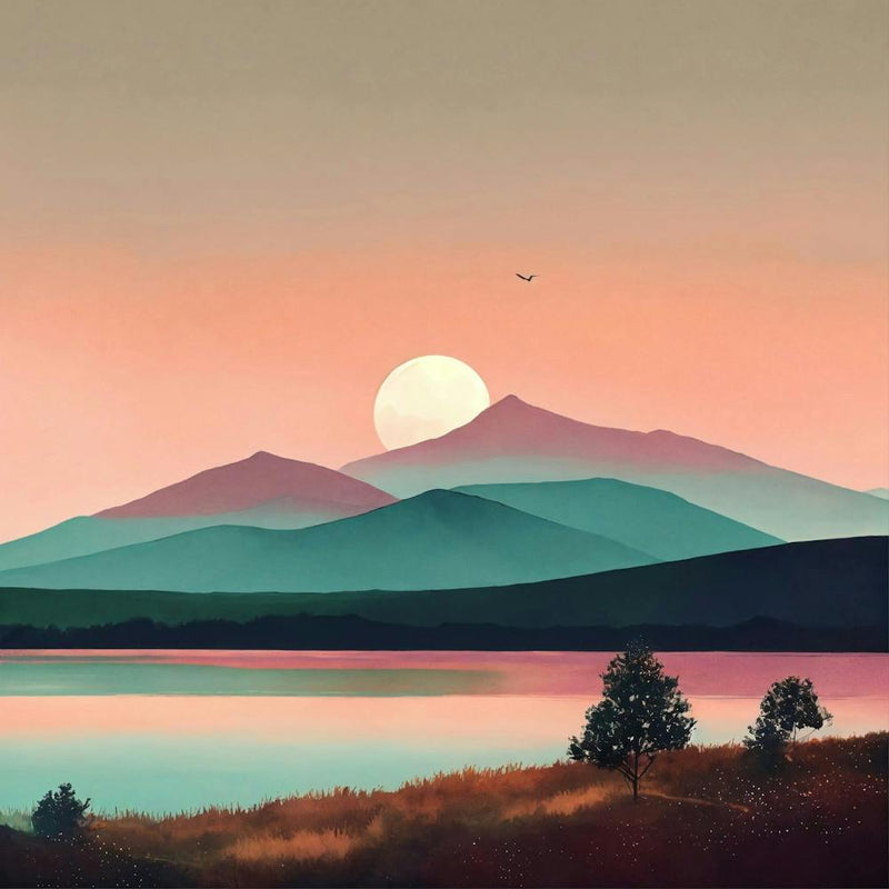 Sunset In The Mountains