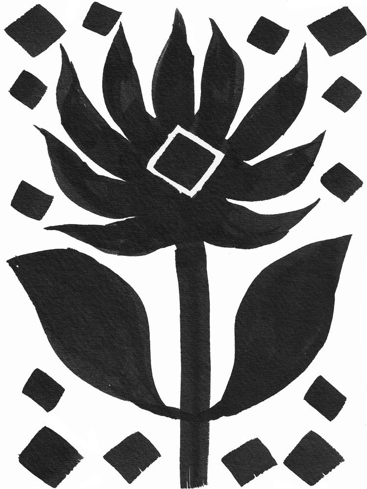 Monochrome Flower 1 of 2